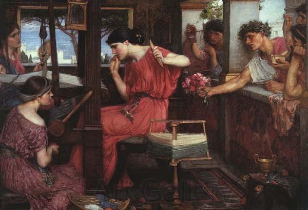 John William Waterhouse Penelope and the Suitors Germany oil painting art